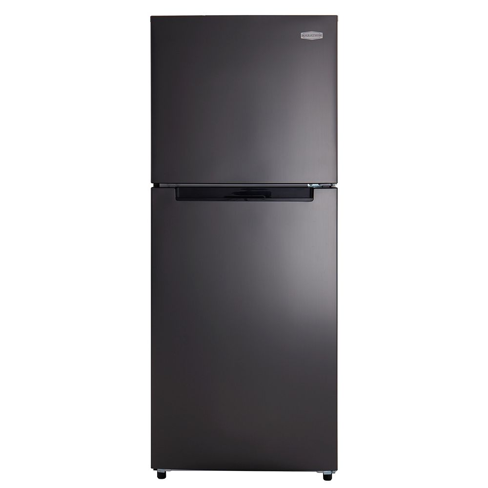 Marathon 10 Cu Ft Black Steel Frost Free Refrigerator The Home Depot Canada