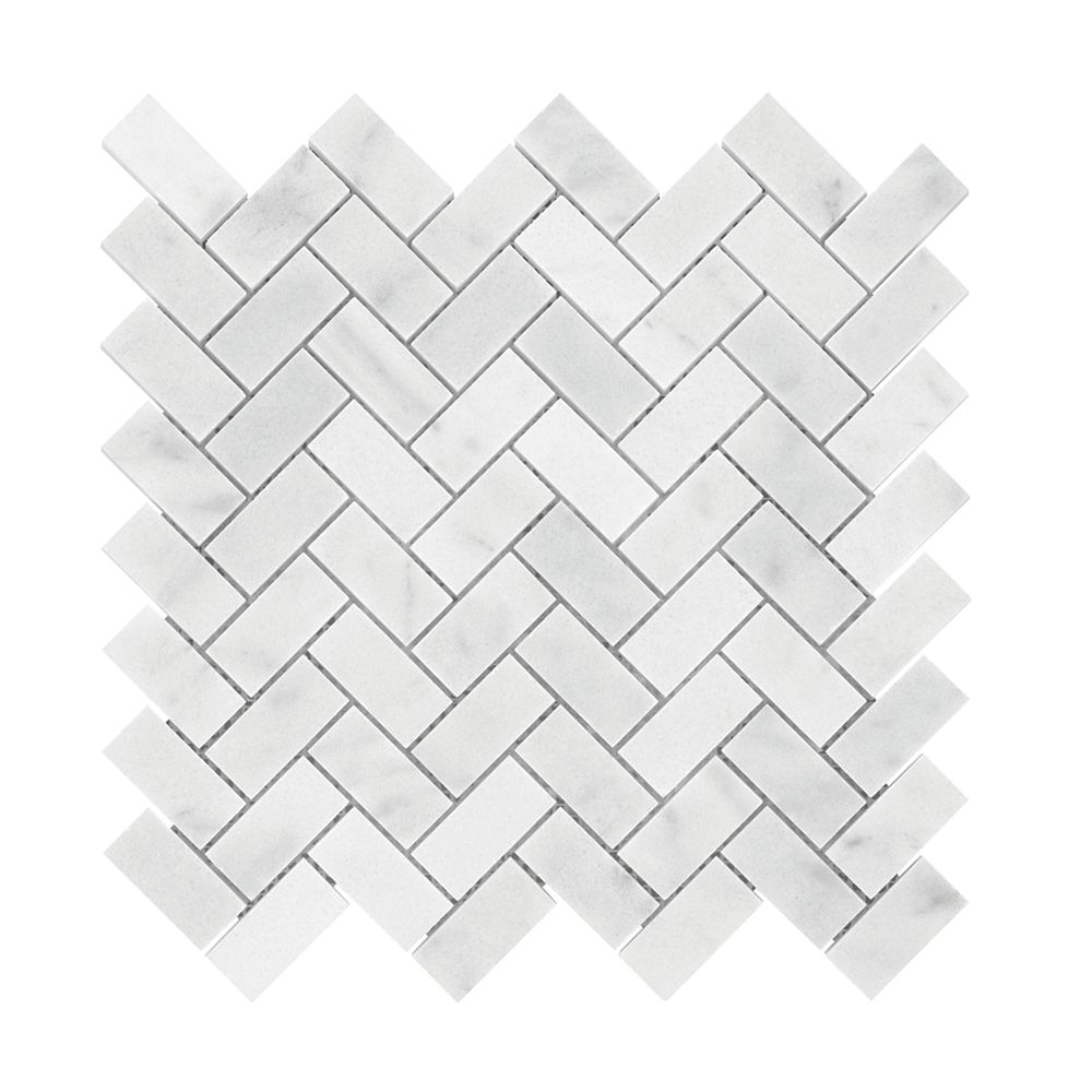 2 Inch Polished Marble Mosaics, Marble Tile Home Depot Canada