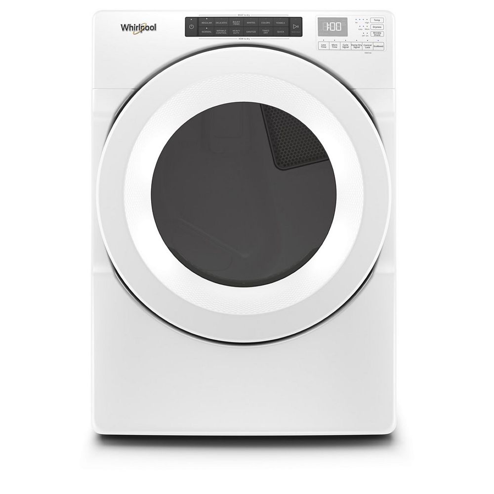 Whirlpool 7.4 cu. ft. Front Load Gas Dryer in White, ClosetDepth