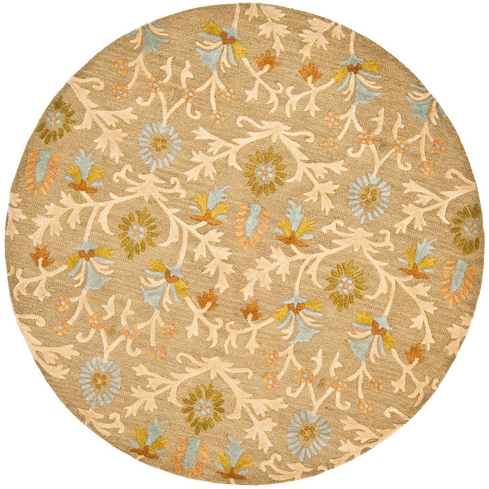 Safavieh Cambridge Kirsten Moss / Multi 4 ft. x 4 ft. Indoor Round Area Rug The Home Depot Canada