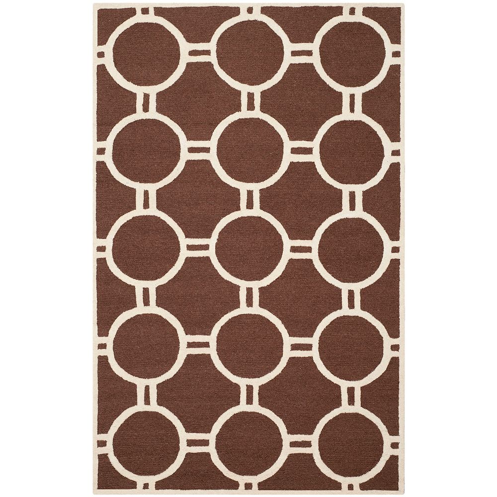 Safavieh Cambridge Colin Dark Brown / Ivory 6 ft. x 9 ft. Indoor Area