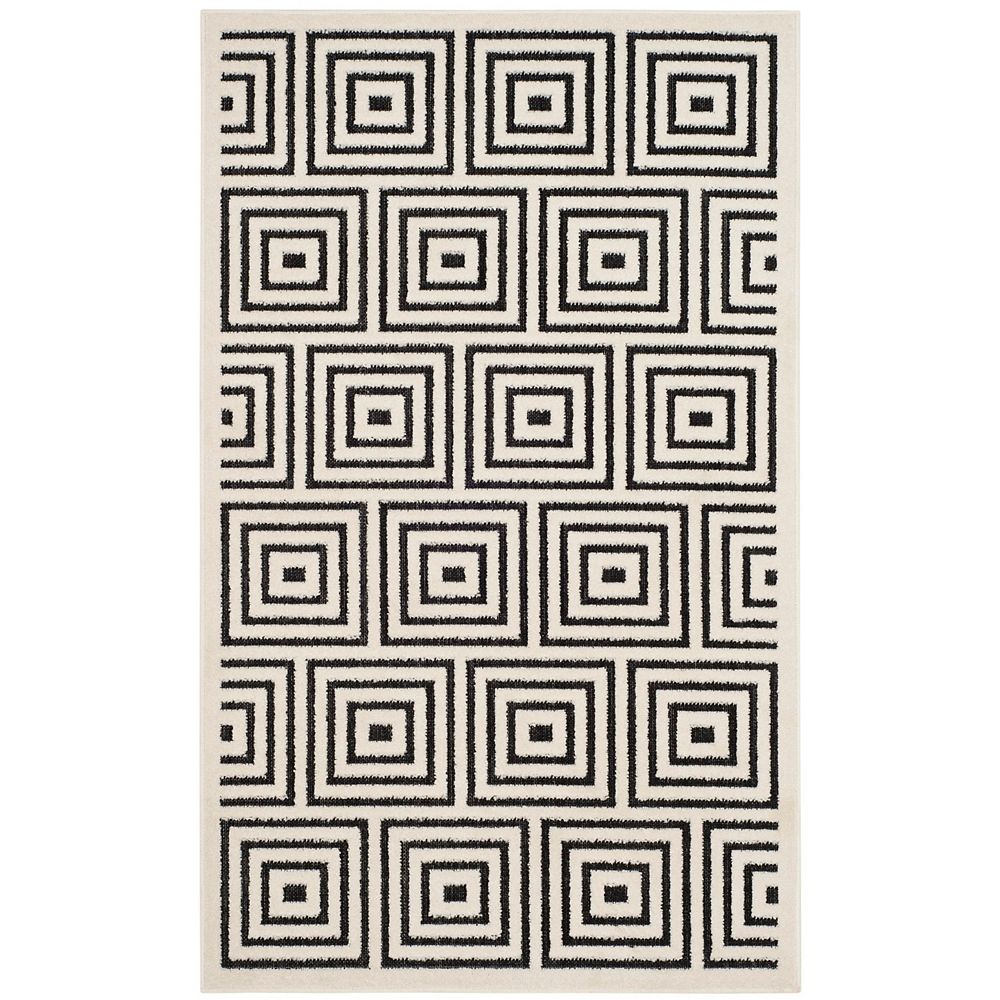 Safavieh Cottage Layton Black / Cream 3 ft. 3inch x 5 ft. 3inch