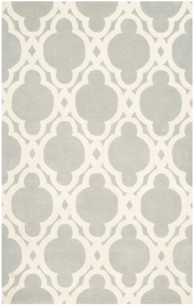 Safavieh Chatham Justine Grey / Ivory 4 ft. x 6 ft. Indoor Area Rug