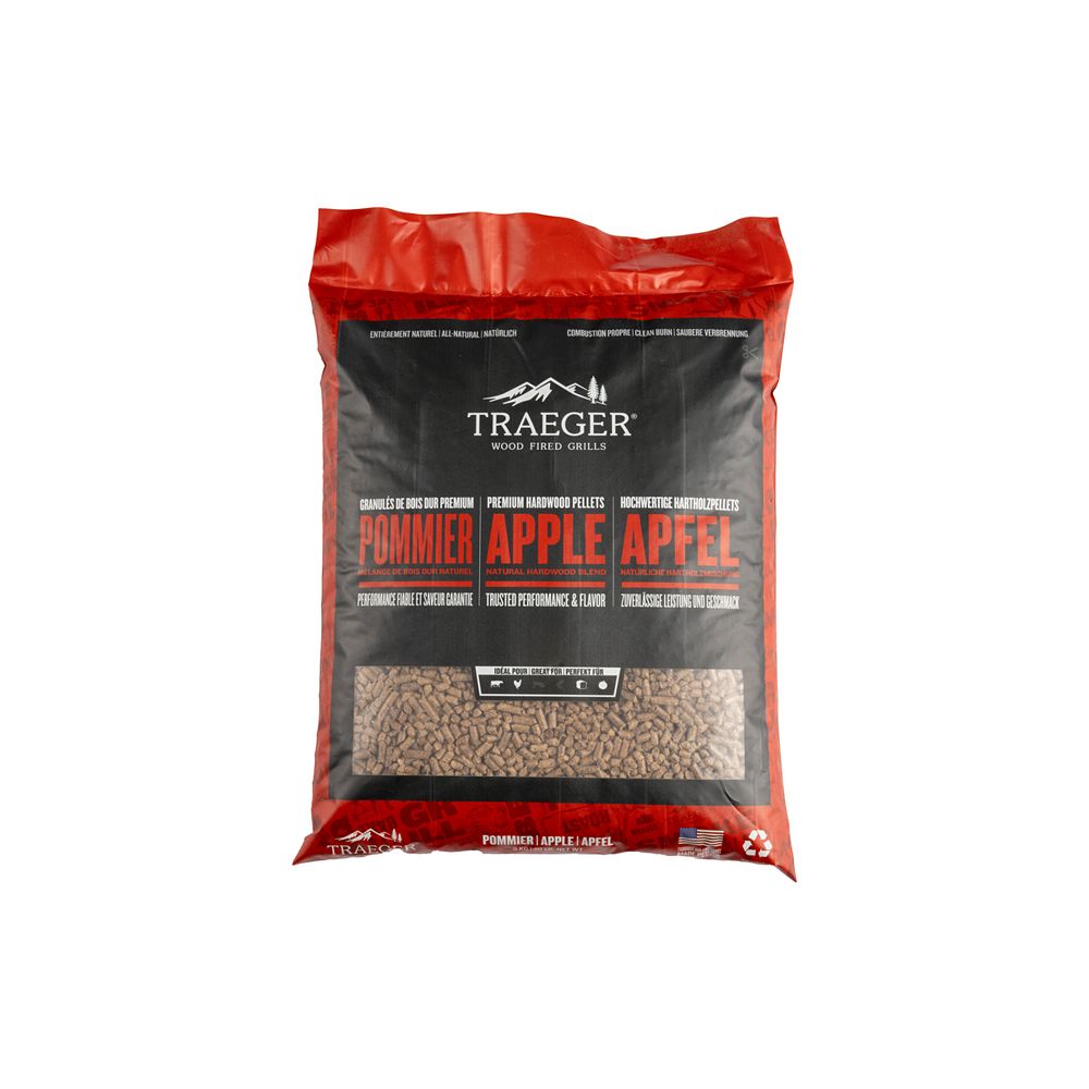 Traeger 20 lbs. All Natural Apple Wood Pellets The Home Depot Canada