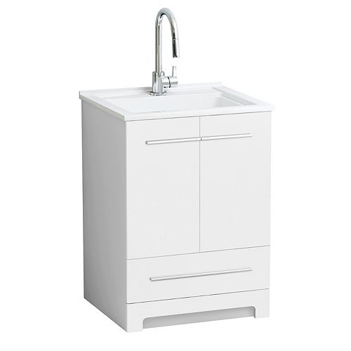 25 inch white Laundry Cabinet