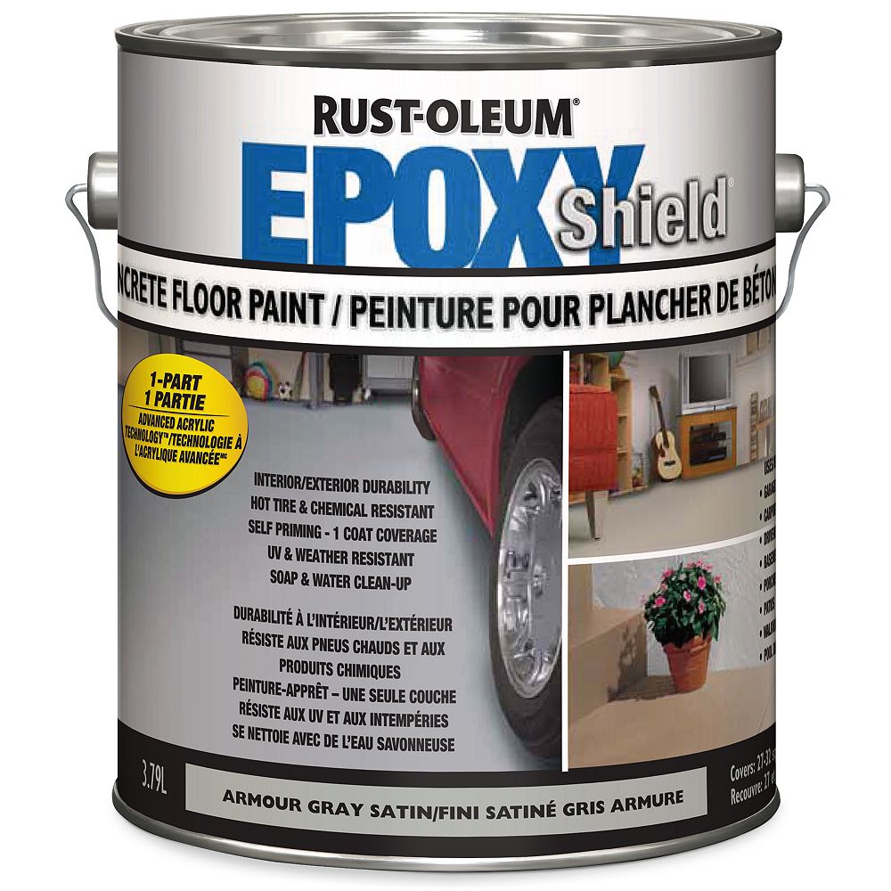 Epoxyshield Concrete Floor Armour Grey 3.78L The Home Depot Canada Epoxyshield Concrete Floor Armour Grey 3.78L The Home Depot Canada