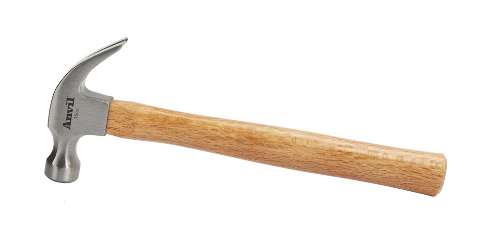 wooden claw hammer