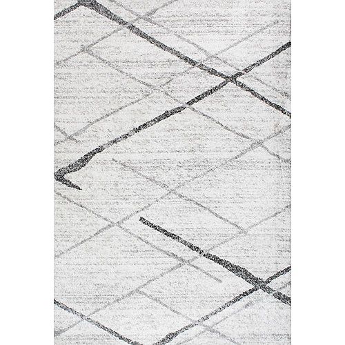 Thigpen Grey 5 ft. x 8 ft. Indoor Area Rug