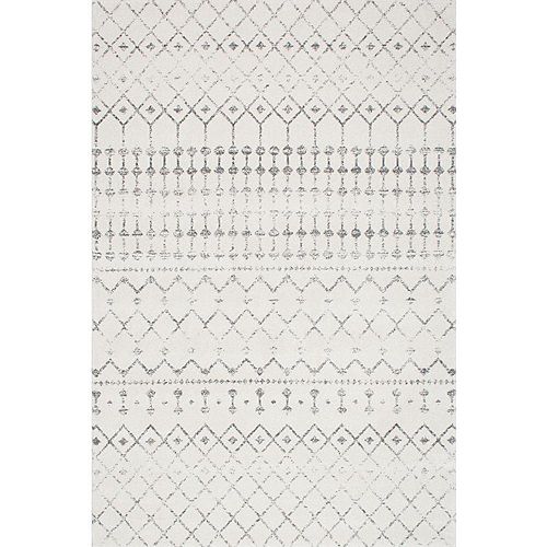 Moroccan Blythe Grey 8 ft. x 10 ft. Indoor Area Rug