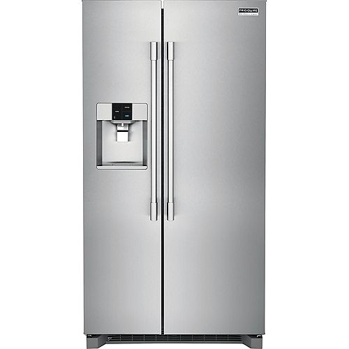 36-inch W 22 cu. ft. Side By Side Refrigerator in Stainless Steel, Counter Depth - ENERGY STAR®