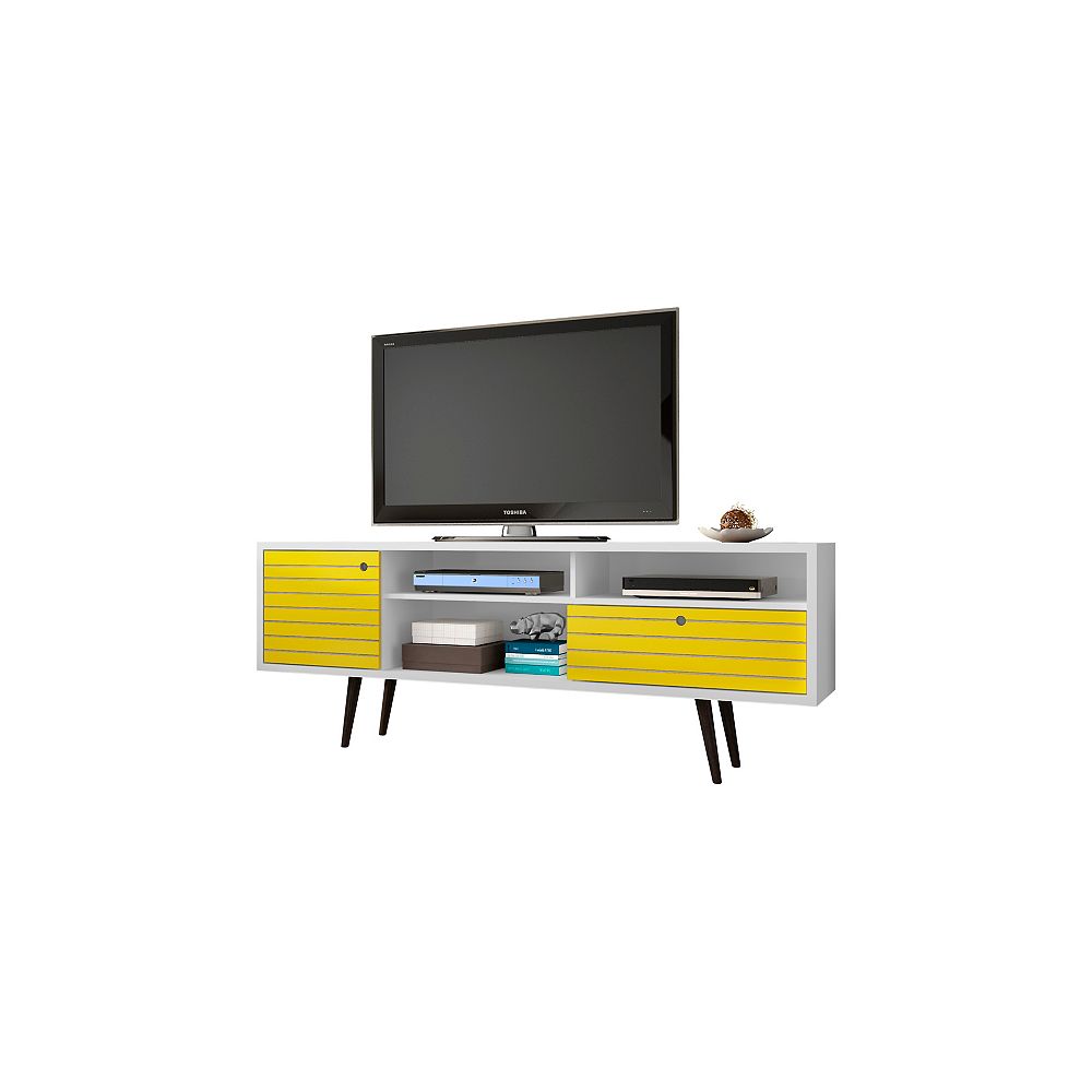 Manhattan Comfort Liberty 70.86" Modern TV Stand with 4 Shelving Spaces
