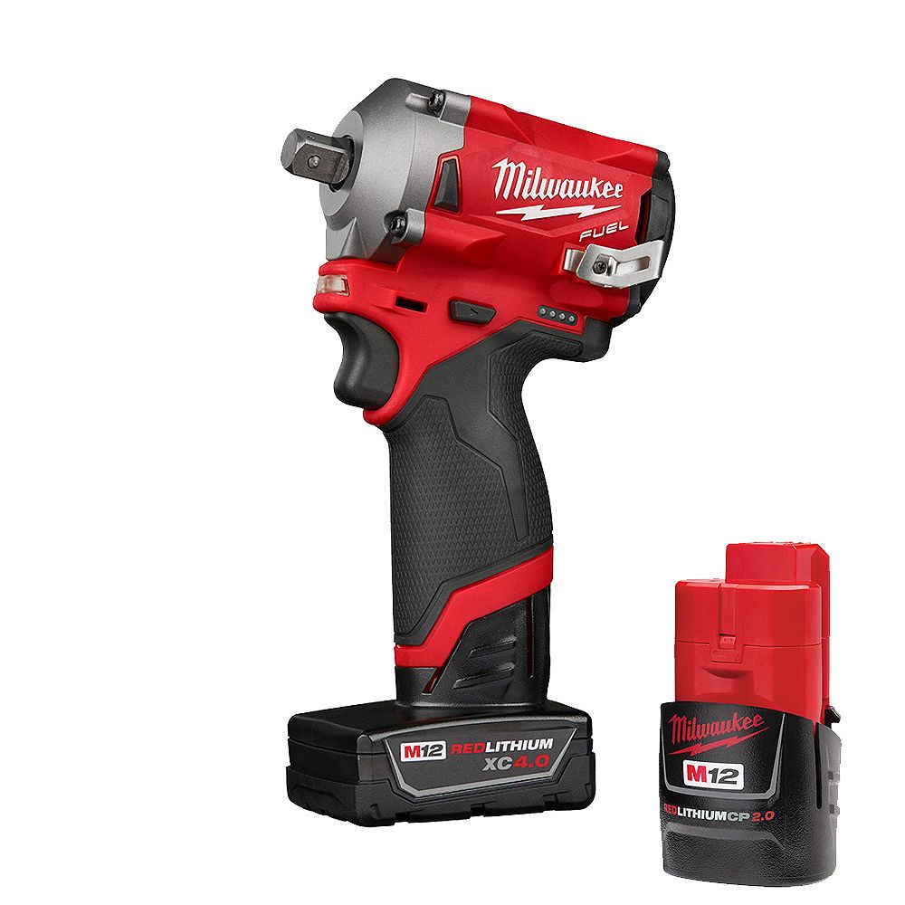 Milwaukee Tool M12 FUEL 12V Li-Ion Brushless Brushless Brushless sans fil Clé à chocs de 1... | Home Depot Canada