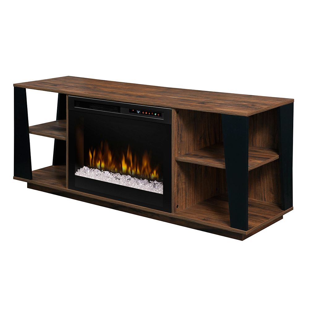 Dimplex Arlo 60 Inch Electric Fireplace With Glass Ember Bed In Walnut 26 Media The Home Depot Canada Dimplex Arlo 60 Inch Electric Fireplace, Glass Embers Electric Fireplace
