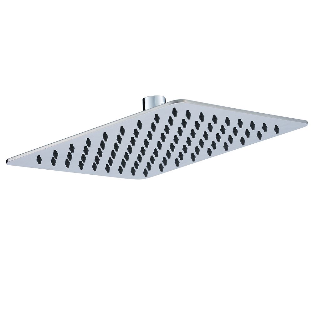 Glacier Bay Square 9inch Rain Can Showerhead The Home Depot Canada