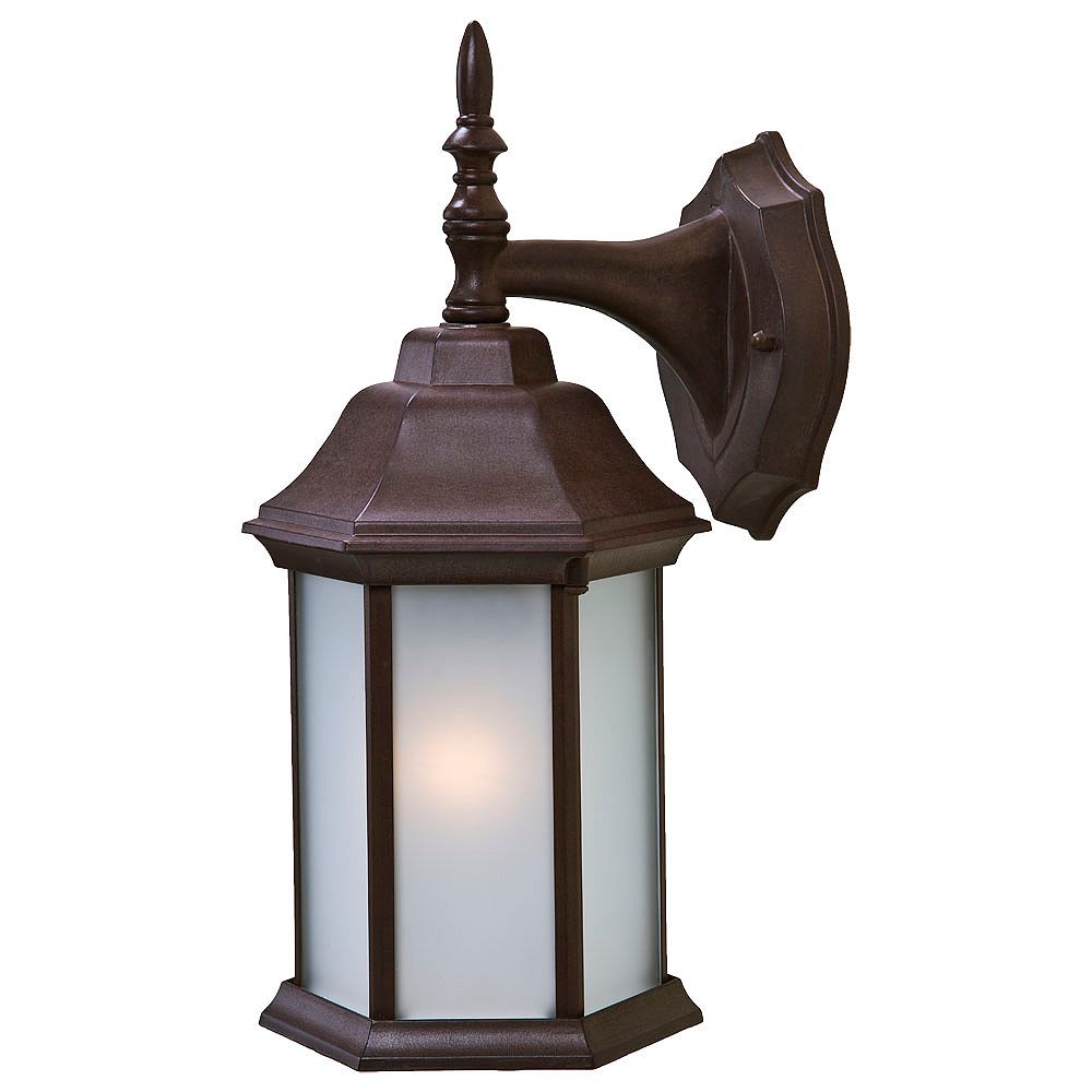 Acclaim Craftsman 2 Collection Wall-Mount 1-Light Outdoor Burled Walnut ...