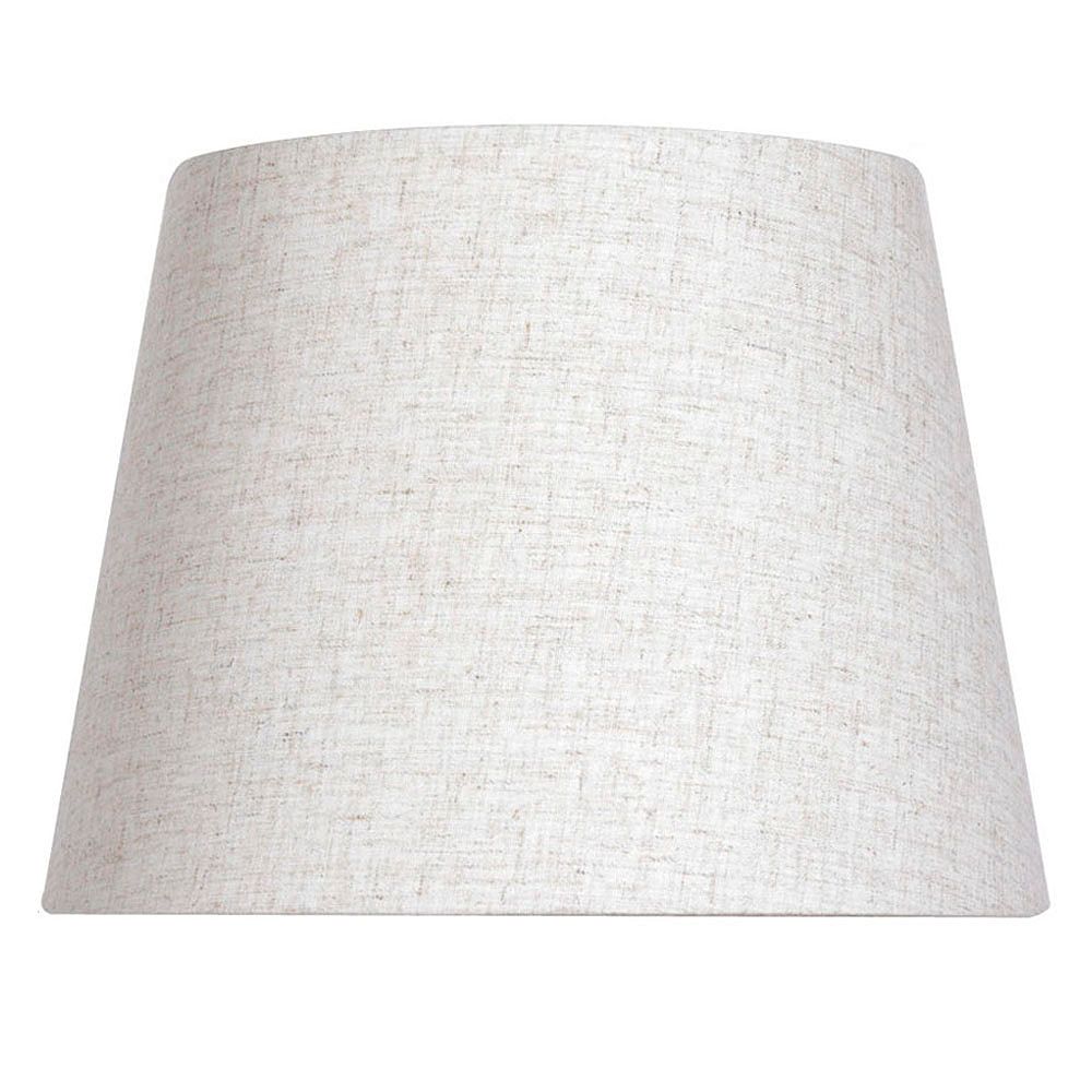 Hampton Bay 12 Inch Dia Oatmeal Linen Blend Midsize Lamp Shade The Home Depot Canada Oatmeal Linen Blend Midsize Lamp Shade, Lamp Shade 12 Inch Height
