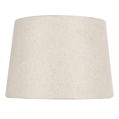 14 inch DIA Textured Beige Linen Table Lamp Shade