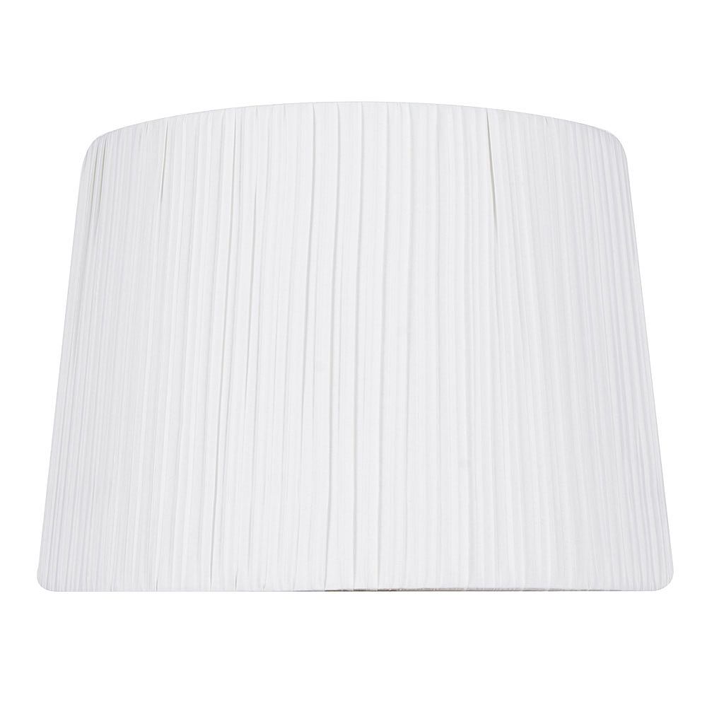 Hampton Bay 14 inch DIA White Pleat Cotton Blend Table Lamp Shade The