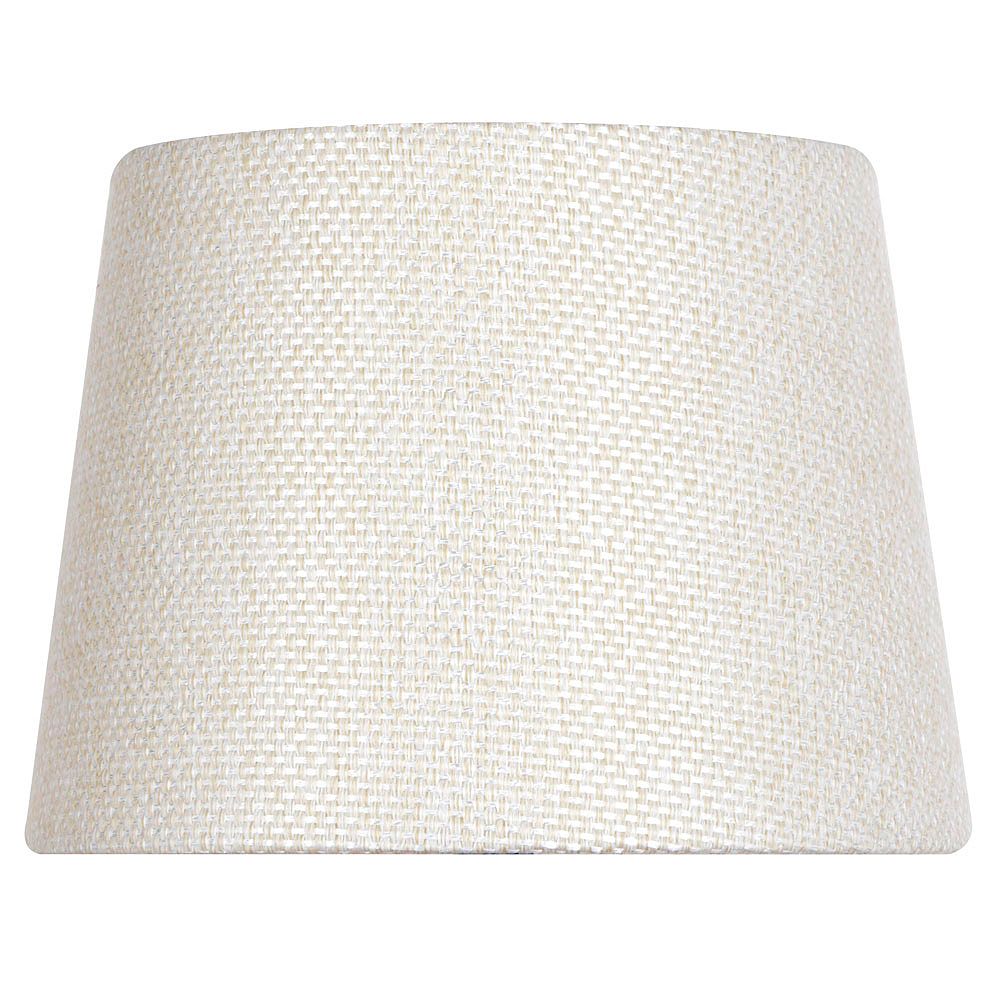 Hampton Bay 10 inch DIA Textured Beige Linen Blend Accent Lamp Shade