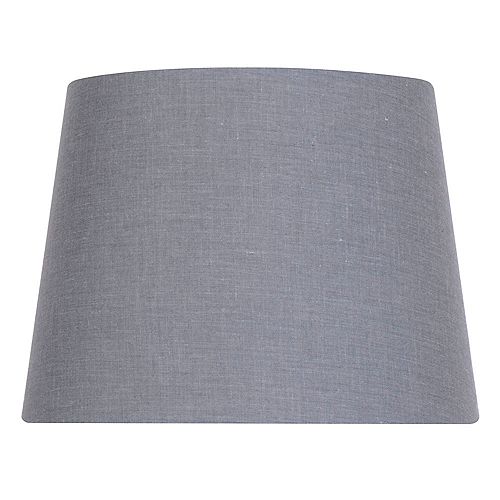 Hampton Bay 10 inch DIA Dark Grey Cotton Blend Accent Lamp Shade