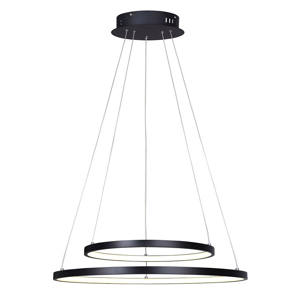 Canarm Cosmo Led Matte Black Chandelier The Home Depot Canada