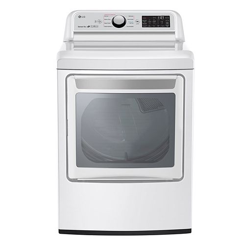 7.3 cu.ft. Electric Dryer with Ultra Large Capacity in White