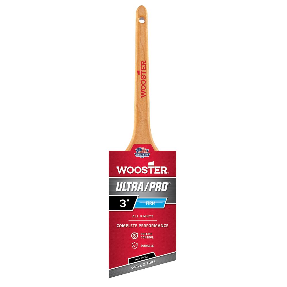 Wooster 3 inch (75mm) Ultra/Pro Firm Thin Angle Sash Brush The Home