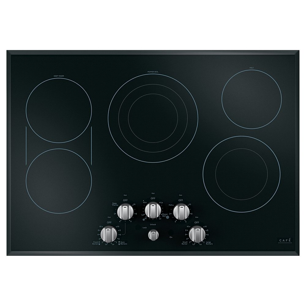 Café 30inch Radiant Electric Cooktop in Stainless Steel with 5