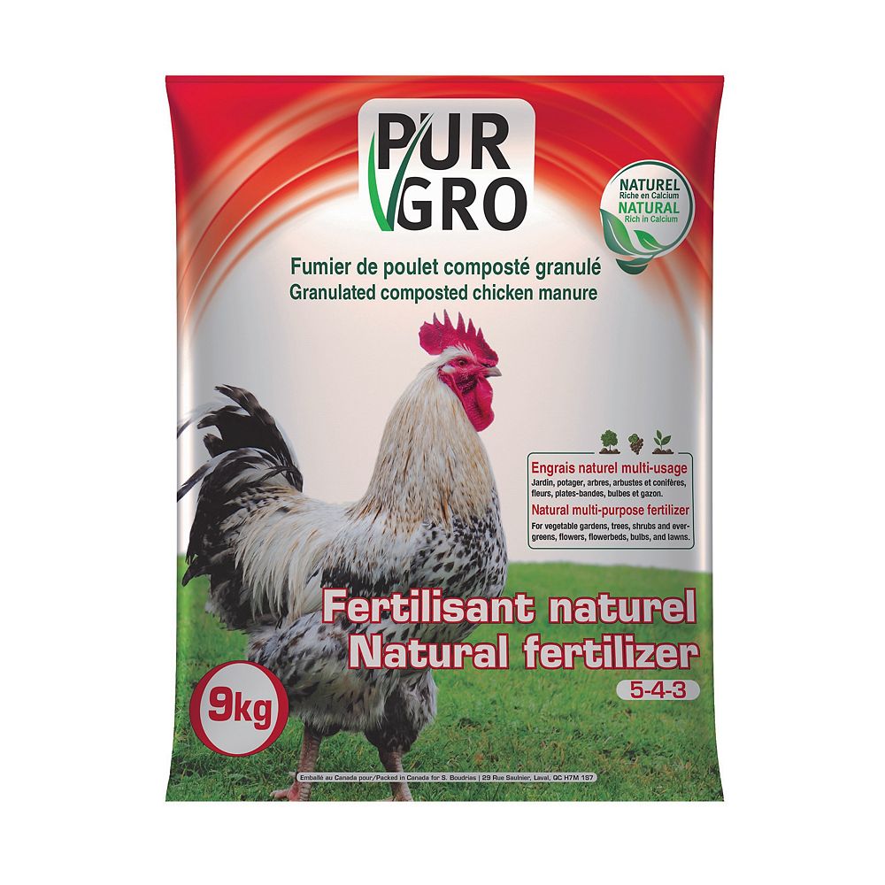 Purgro Granulated Composted Chicken Manure Natural Fertilizer The Home Depot Canada