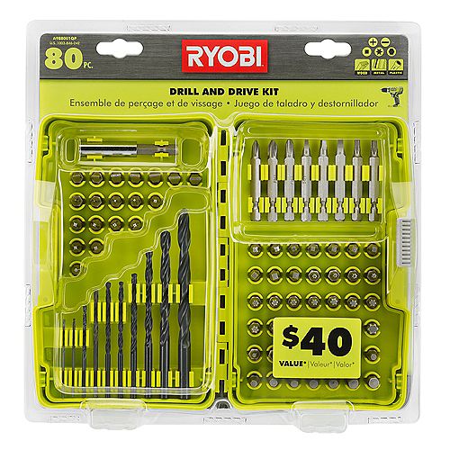 Black Oxide Drill and Drive Kit (80-Piece)