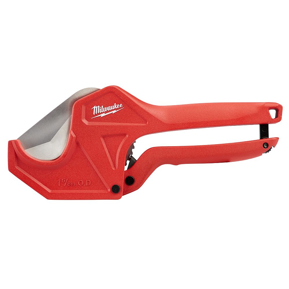 Milwaukee Tool 15/8inch Ratcheting PVC Cutter The Home Depot Canada