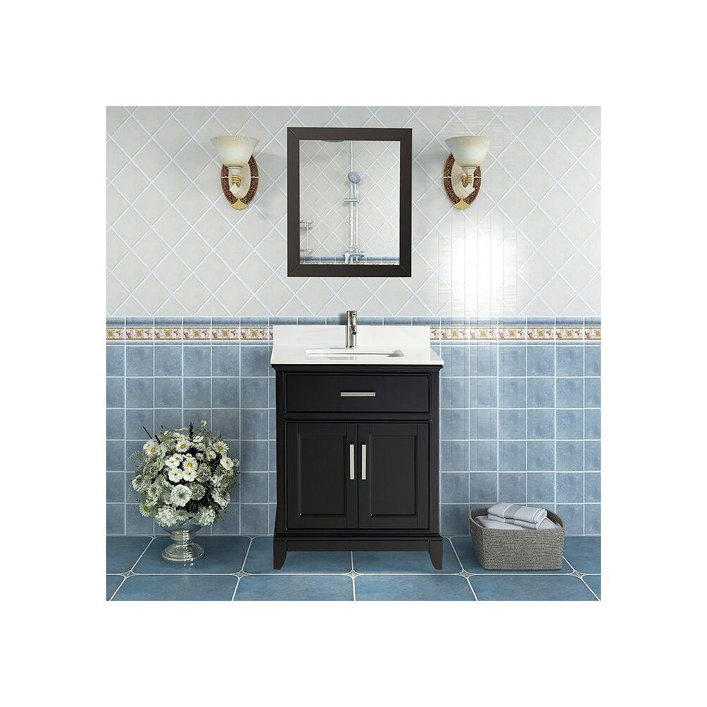 Vanity Art Meublelavabo Genoa expresso 24 po. avec comptoir pour