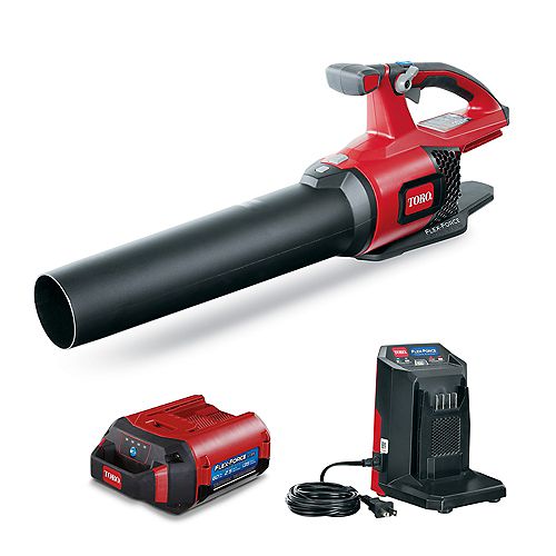 60V Max Cordless Electric 115 MPH 605 CFM Leaf Blower, 2.5 Ah Lithium-Ion Battery & Charger Included