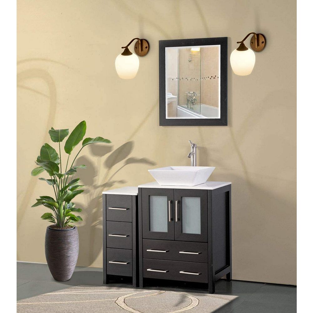 Vanity Art Ravenna 36 inch Bathroom Vanity in Espresso ...