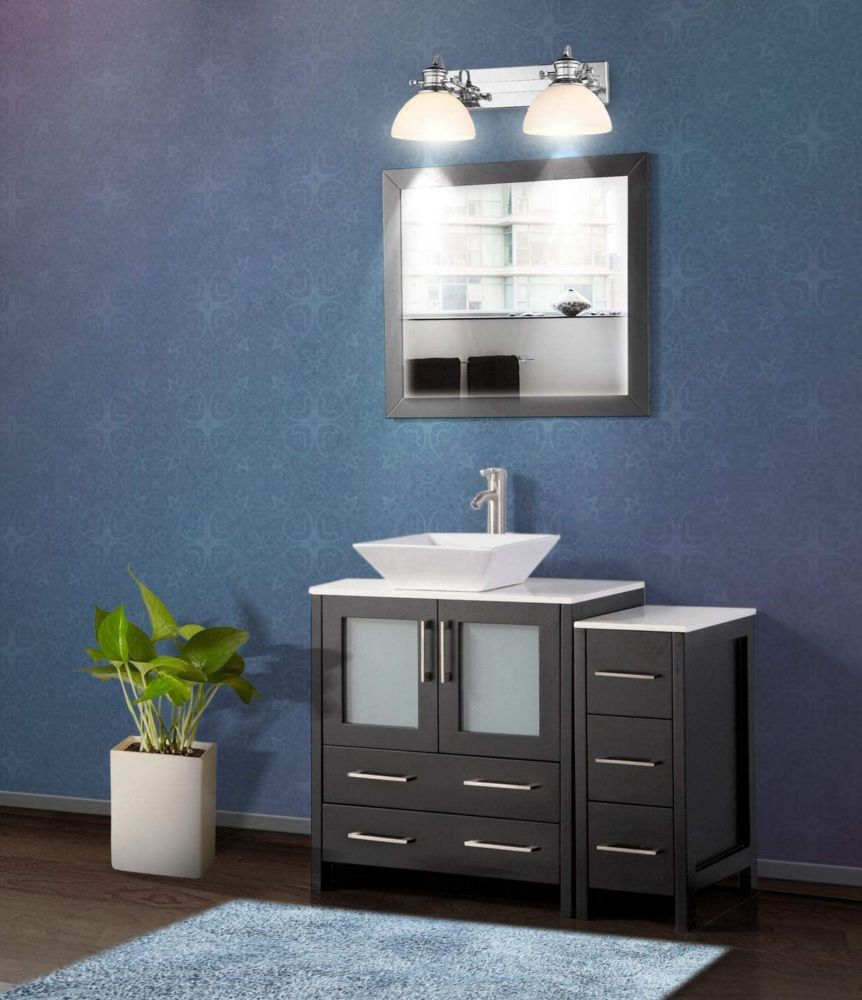 Vanity Art Ravenna 42 Inch Bathroom Vanity In Espresso With Single ...