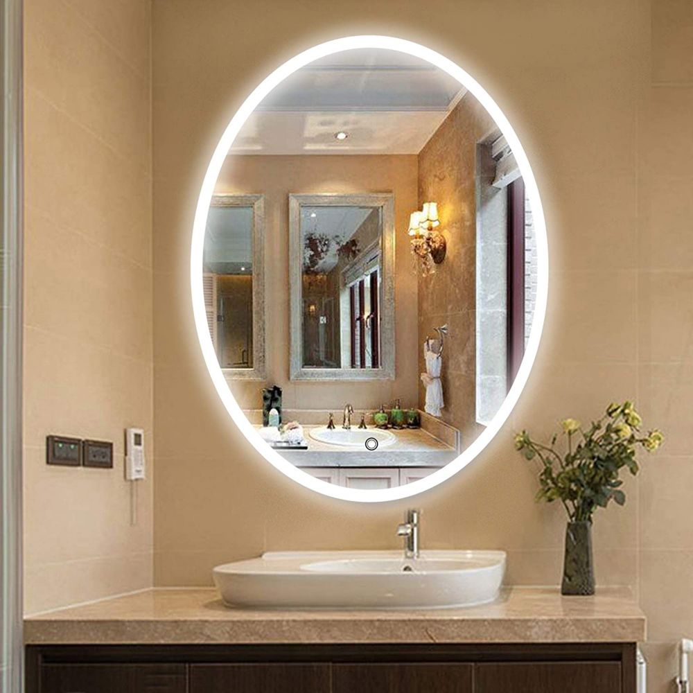 Vanity Art LED Mirror With Touch Sensor. 5500K LED. 7 Lumen For Each ...