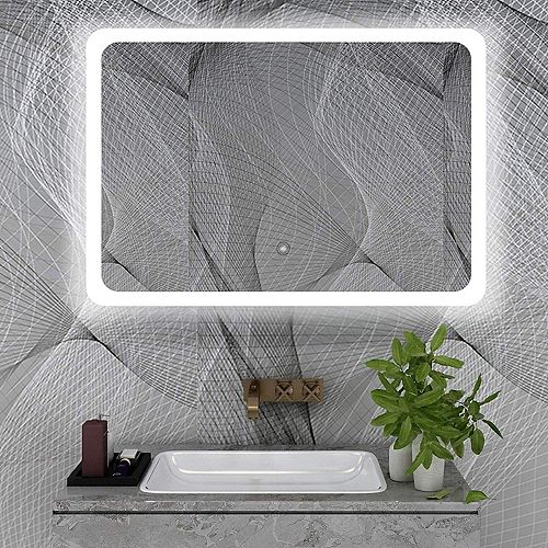 LED mirror with touch sensor. 5500K LED. 7 lumen for each LED, each LED 0.7W, total LED 195-Piece