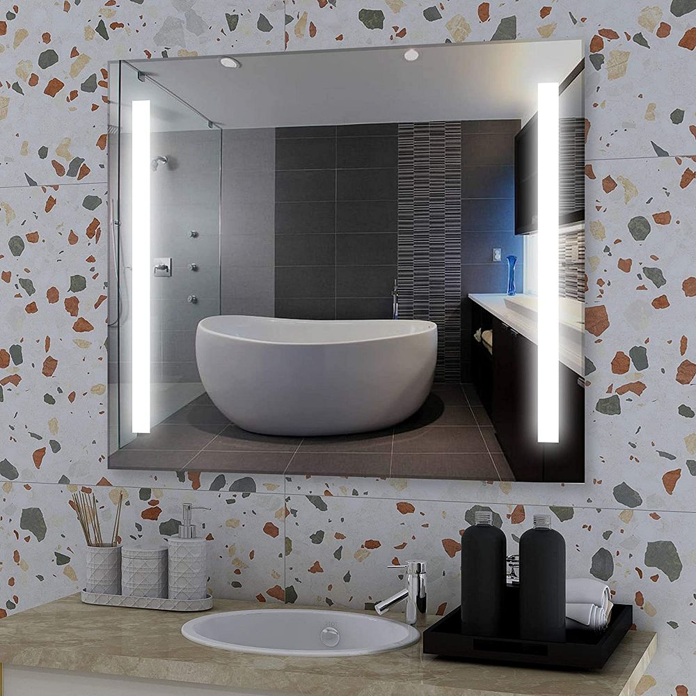 Vanity Art LED mirror with sensor switch. 5500K LED. 7 lumen for each