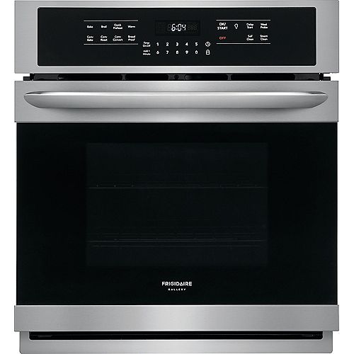 27-inch Single Electric Wall Oven Self-Cleaning with Convection in Stainless Steel