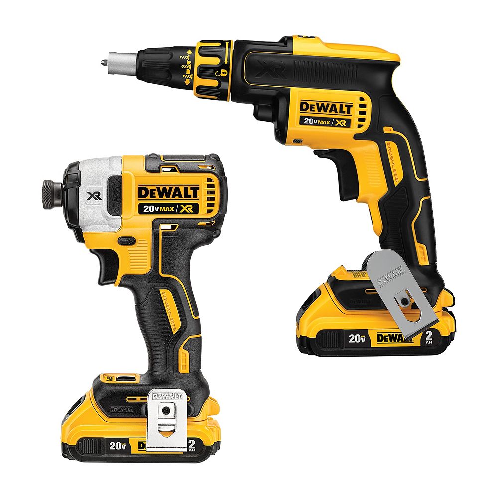 Dewalt 20v Max Xr Lithium Ion Cordless Drywall Screwgunimpact Driver Combo Kit 2 Tool W 5398