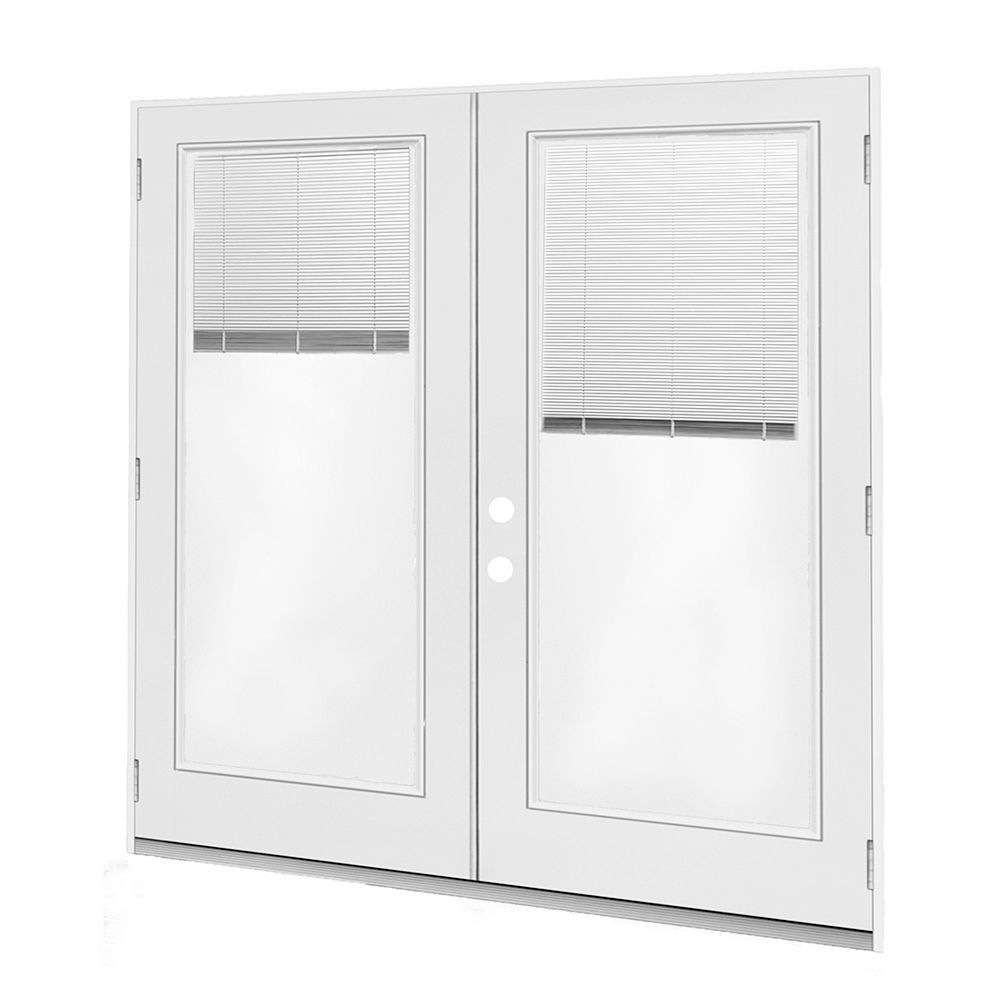JELDWEN Windows & Doors 5 ft. French Door RH Outswing wi JELDWEN Windows & Doors 5 ft. French Door RH Outswing wi