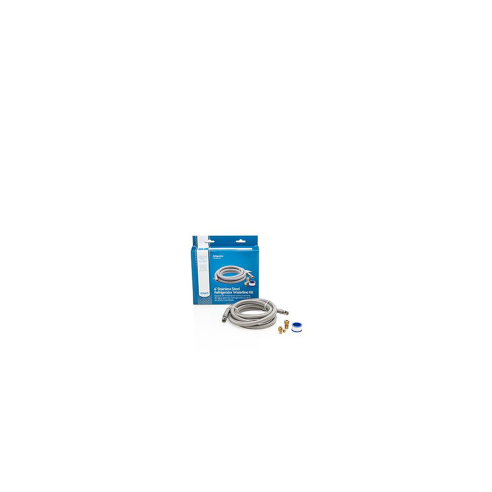 SmartChoice 6 ft. Stainless Steel Refrigeration Waterline Kit The Home Depot Canada