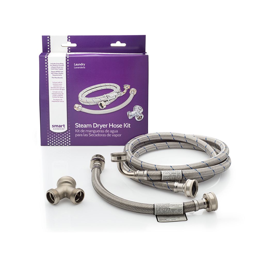 SmartChoice 6 ft. Stainless Steel Steam Dryer Kit The Home Depot Canada