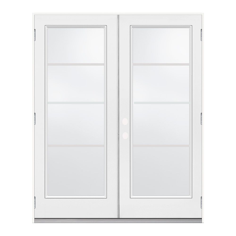JELDWEN Windows & Doors 6 ft. French Door, 4 Lite Door Glass, LowE