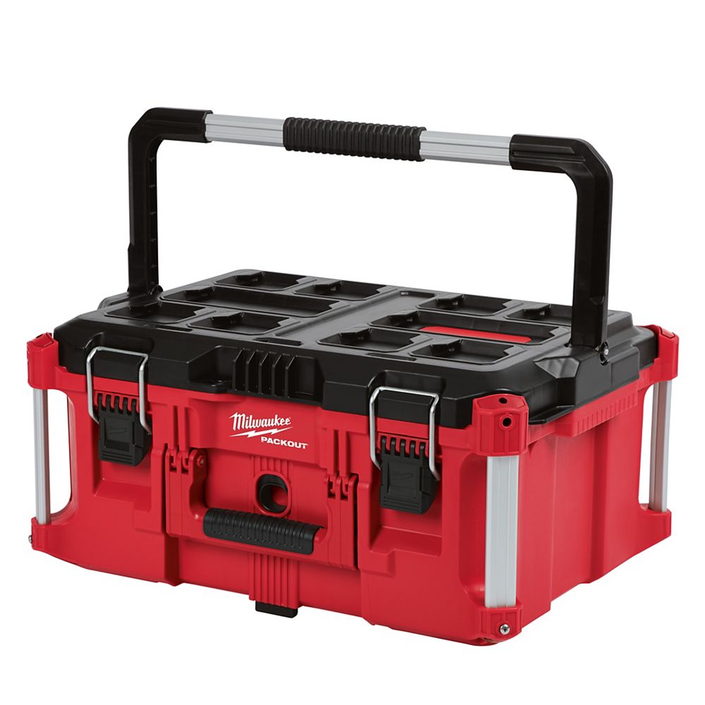 Milwaukee Tool PACKOUT Boîte à outils rigide de 22 pouces | Home Depot