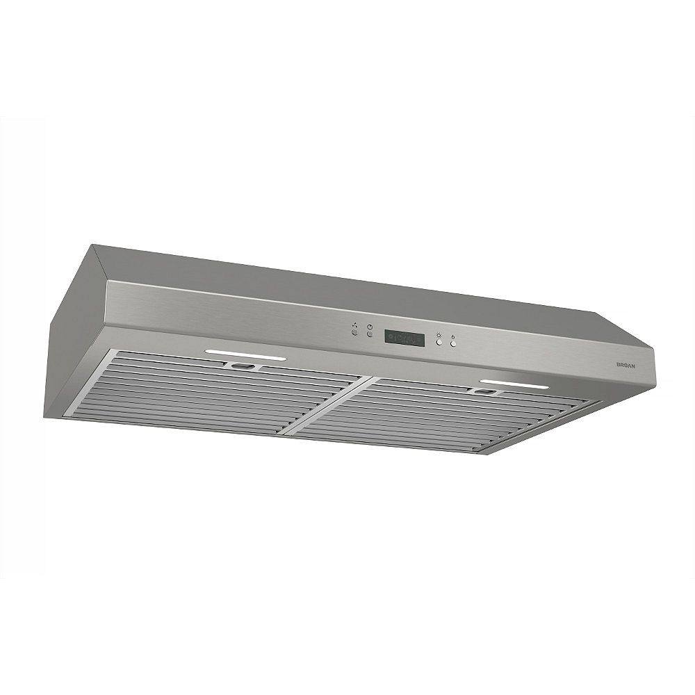 BroanNuTone 30inch Under Range Hood, 650 CFM with Ductless Option (Charcoal Filt