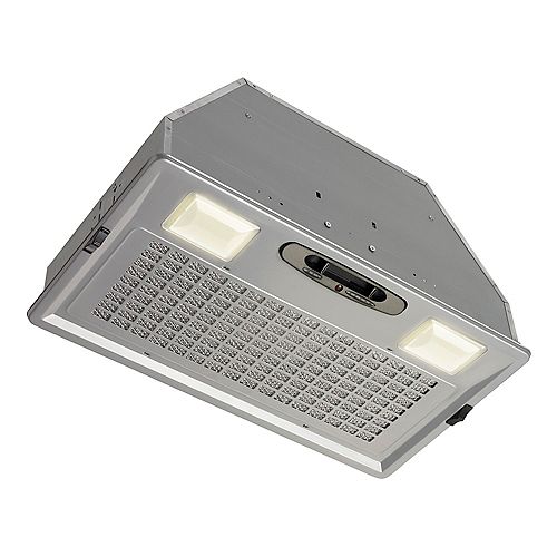 20.5-inch Custom Power Pack Range Hood, 440 CFM with Optional Non-Duct Kit (Sold Separately) in Silver