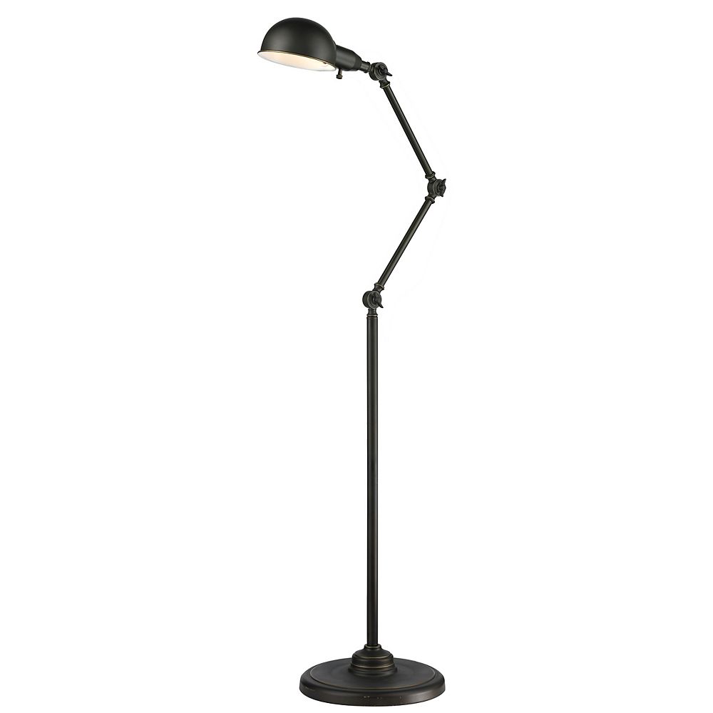 Filament Design 1 Light Olde Bronze Floor Lamp With Steel Shade 11 4 Inch The Home Depot Canada Light Olde Bronze Floor Lamp