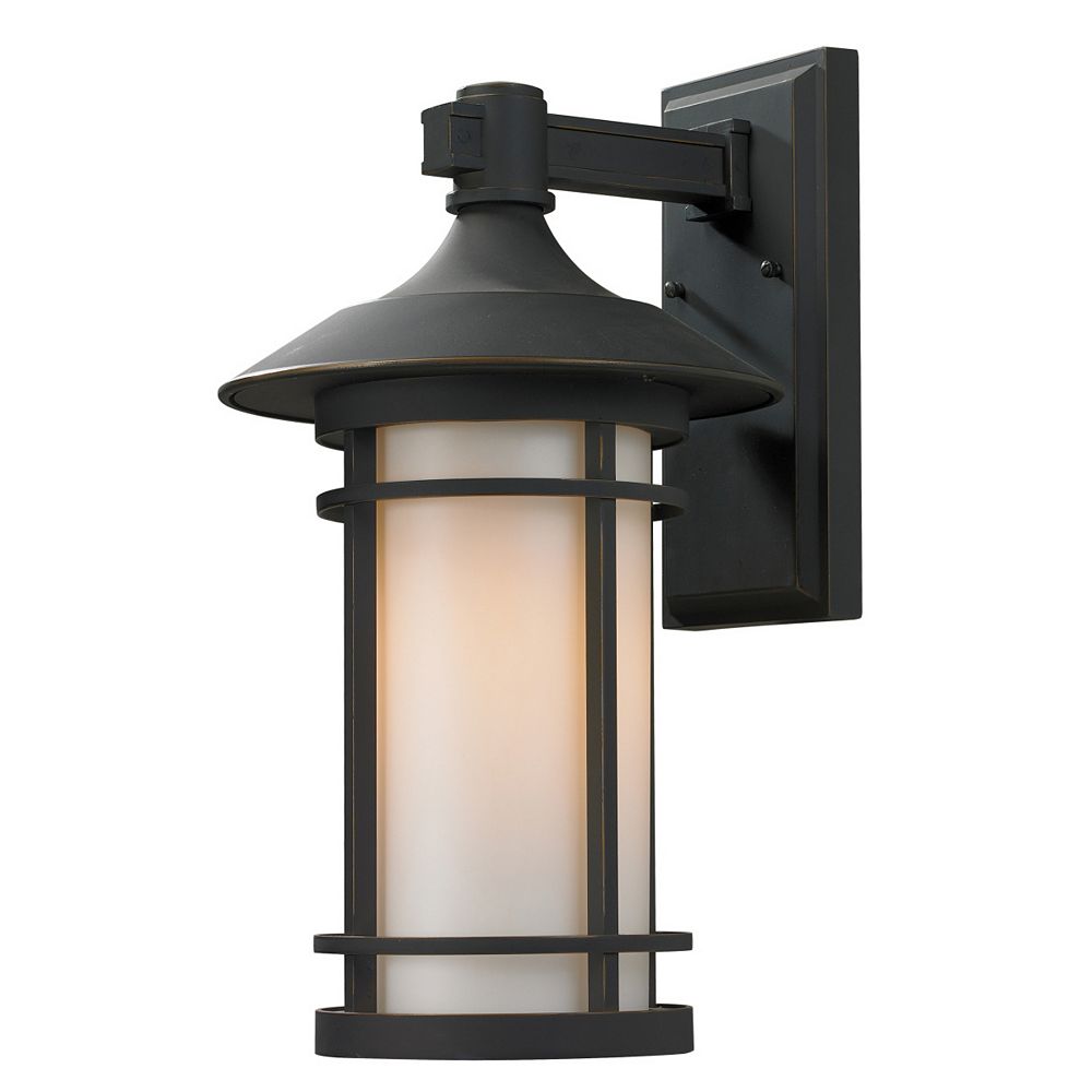 Filament Design 1-Light Oil Rubbed Bronze Outdoor Sconce with Matte ...