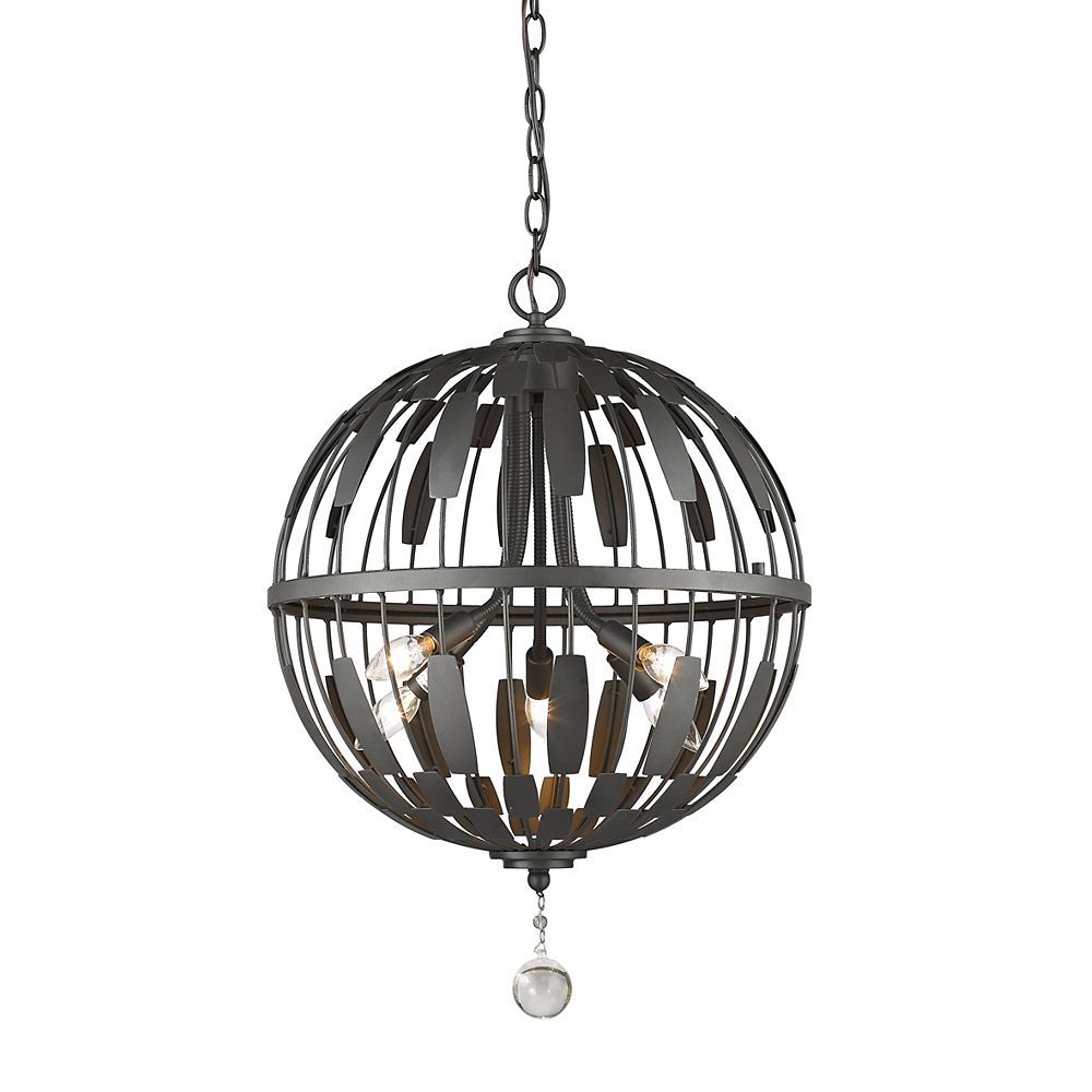 Filament Design 5-Light Bronze Pendant - 18.25 inch | The Home Depot Canada